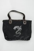 画像1: Jean Paul GAULTIER / BAGVサイバーリバーシブルトート  黒ｘ玉虫 S-24-02-12-026-GO-BG-AS-ZS (1)