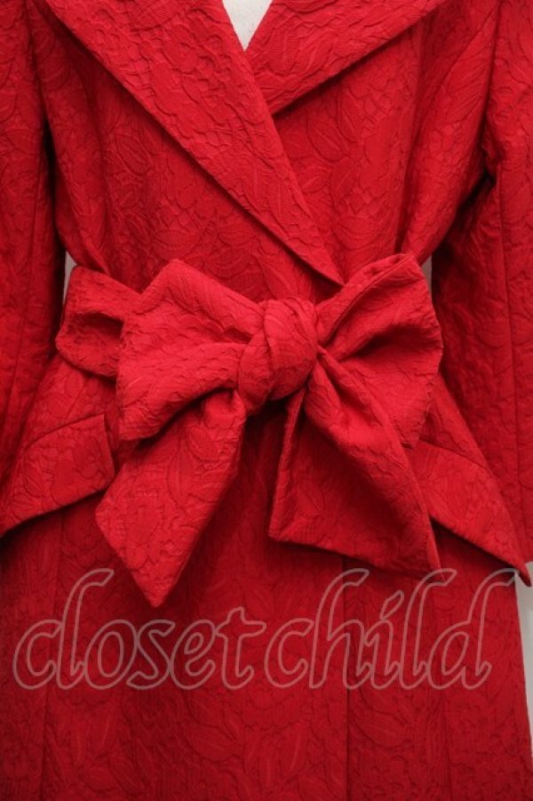 画像3: PINK HOUSE / COATジャガードコート  赤 S-24-02-29-027-LO-CO-AS-ZT-C033 (3)