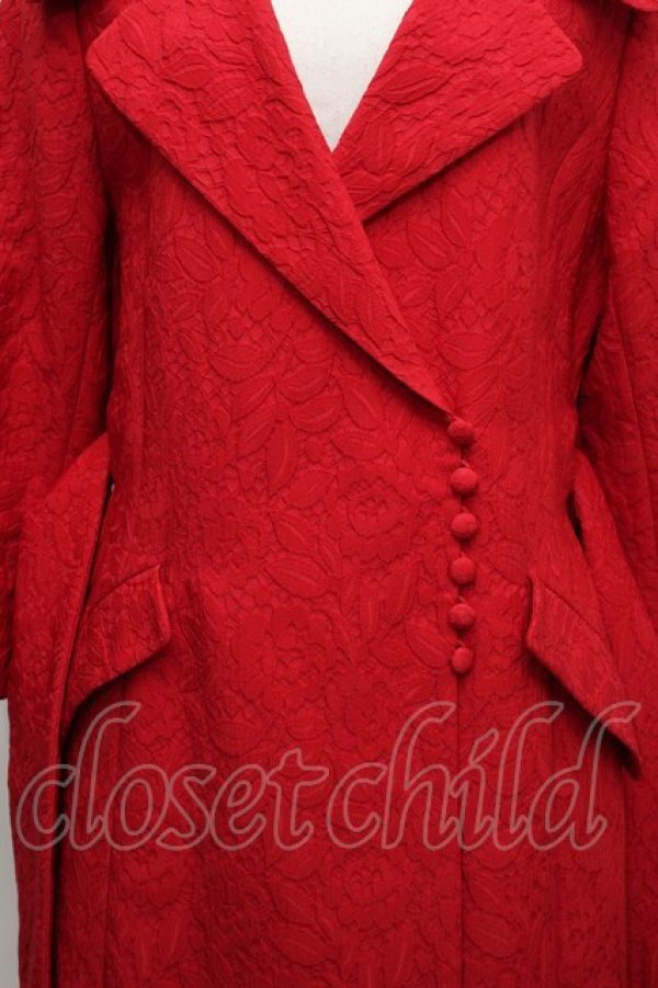 画像4: PINK HOUSE / COATジャガードコート  赤 S-24-02-29-027-LO-CO-AS-ZT-C033 (4)