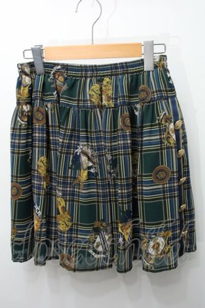 画像: EXCENTRIQUE /Highland checkスカート  グリーン S-24-03-17-085-EL-SK-AS-ZT067