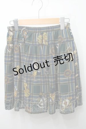 画像: 【SALE】EXCENTRIQUE /Highland checkスカート  グリーン S-24-03-17-085-EL-SK-AS-ZT067