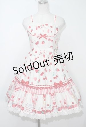 画像: Angelic Pretty / Strawberry Parlourワンピース  シロ S-24-04-03-086-AP-OP-AS-ZS