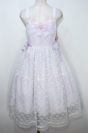 画像: BABY,THE STARS SHINE BRIGHT / Fluffy Flower Fairyジャンパースカート  ラベンダー S-24-04-03-091-BA-OP-AS-ZS