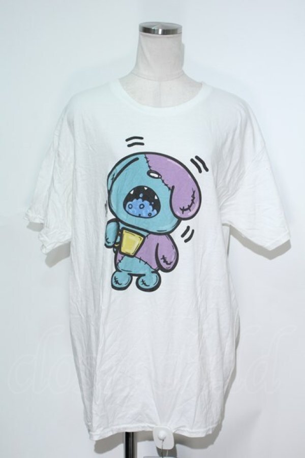 画像1: NieR Clothing / プリントTシャツ  オフ S-24-04-11-079-PU-TO-UT-ZT245 (1)
