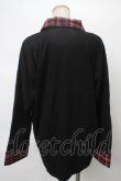 画像2: NieR Clothing / 切り替えシャツ  黒 S-24-04-29-021-PU-BL-AS-ZY (2)