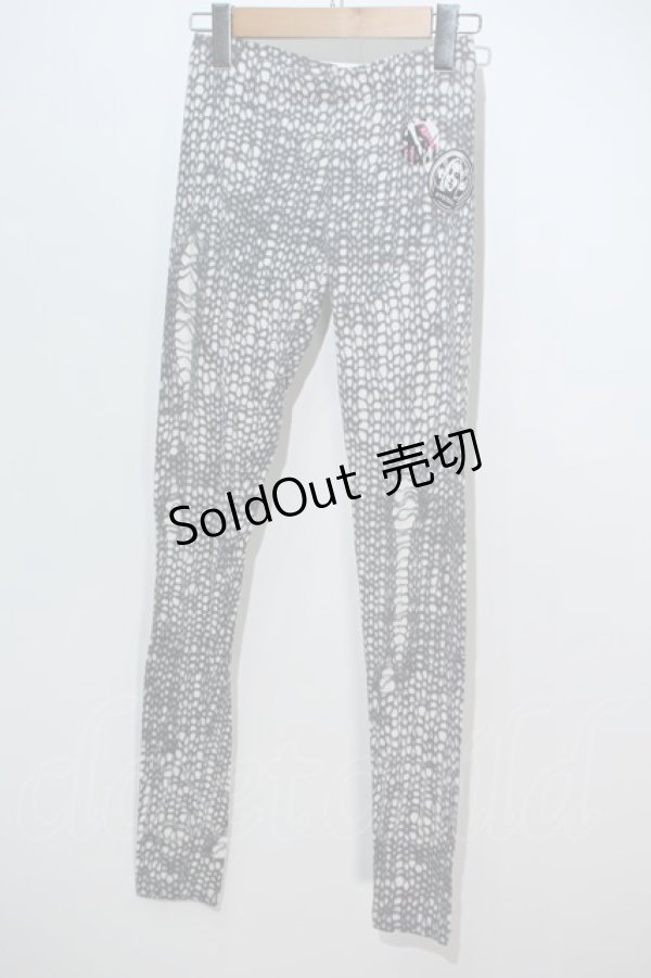 画像1: HYSTERIC GLAMOUR / ネットプリントレギンス  オフＸ黒 S-24-05-29-059-PU-PA-AS-ZT407 (1)