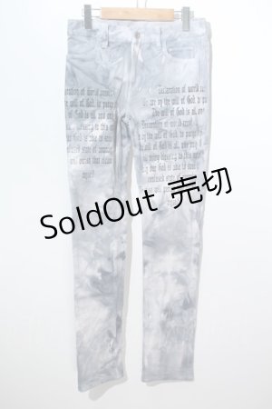 画像: GOTHPUNKその他 /  デニムパンツ  グレーｘ白 S-24-05-29-073-GO-PA-AS-ZS