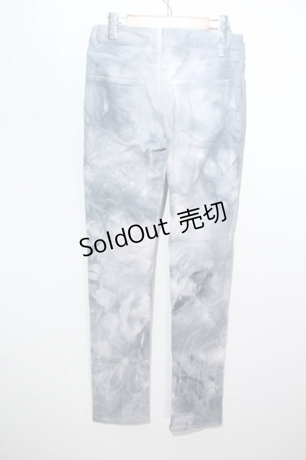 画像2: GOTHPUNKその他 /  デニムパンツ  グレーｘ白 S-24-05-29-073-GO-PA-AS-ZS (2)