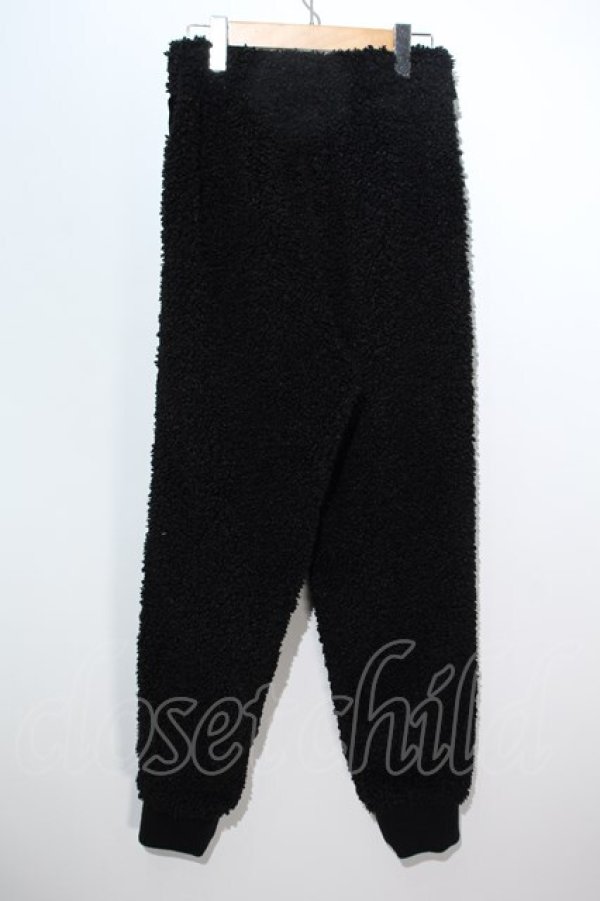 画像2: FETISH CS XXX（HYSTERIC GLAMOUR） / ボアパンツ  黒 S-24-05-29-085-PU-PA-AS-ZT344 (2)