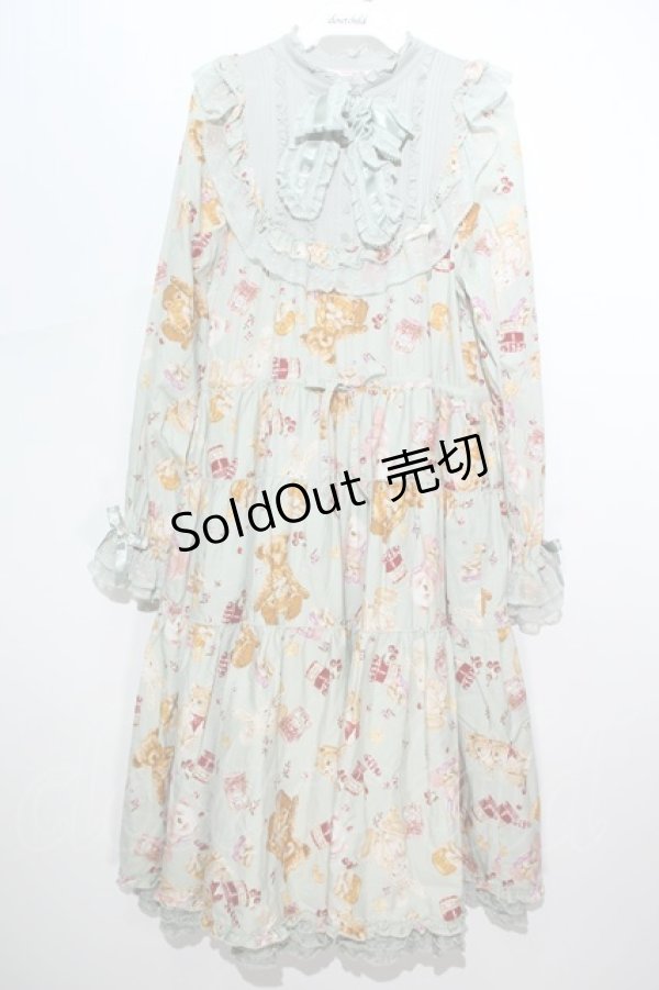 画像1: PINK HOUSE / Animal Happy Jamプリントワンピース  ミント S-24-05-29-032-LO-OP-AS-ZS (1)