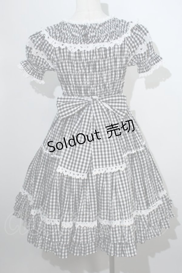 画像2: Angelic Pretty /チェルシーギンガムシャーリングワンピース  黒 S-24-06-02-064-AP-OP-UT-ZS (2)