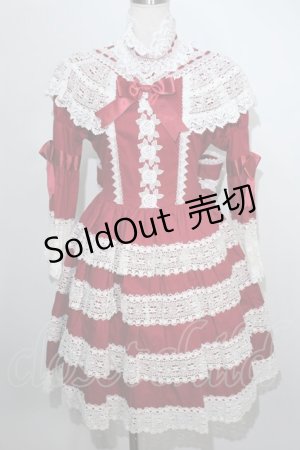 画像: BABY,THE STARS SHINE BRIGHT / SET エリザベスワンピース&ヘッドドレスセット  赤 S-24-06-04-026-BA-OP-UT-ZS