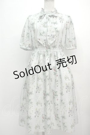 画像: Melody BasKet / 植物図鑑ボウタイワンピース  ミント S-24-06-07-065-LO-OP-AS-ZS