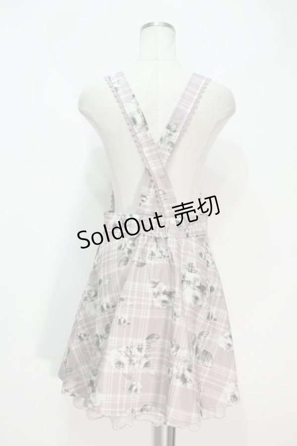 画像2: axes femme POETIQUE /  薔薇チェックジャンドレ  ピンク S-24-06-22-057-AX-OP-AS-ZI (2)