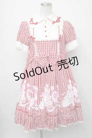 画像: Angelic Pretty /パステルアラモードワンピース  赤 S-24-07-23-100-AP-OP-AS-ZS