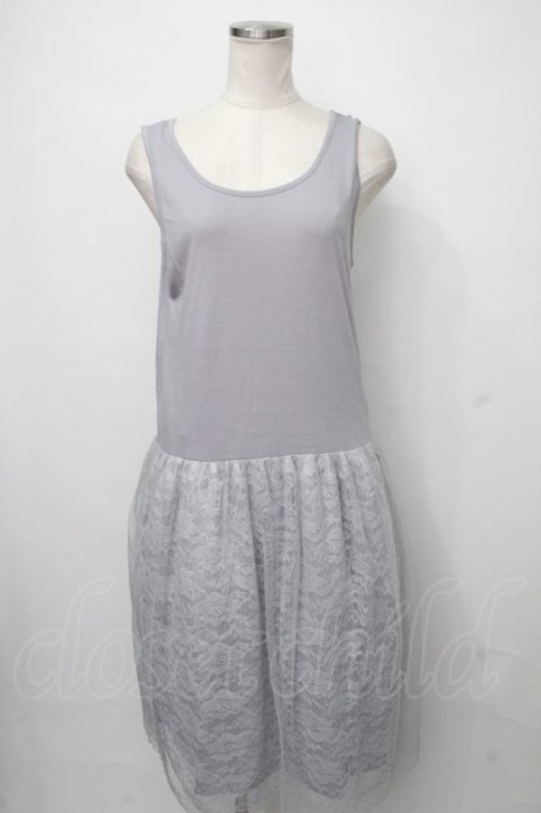 画像1: axes femme / ワンピース  ブルーグレー S-24-07-25-069-AX-TO-AS-ZI (1)