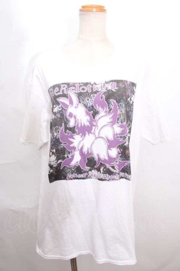 画像1: NieR Clothing / 和柄狐Tシャツ  白 S-24-07-26-002-PU-TO-AS-ZT245 (1)