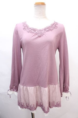 画像: axes femme / レース使いロングインナー   S-24-07-29-001-AX-TO-AS-ZI