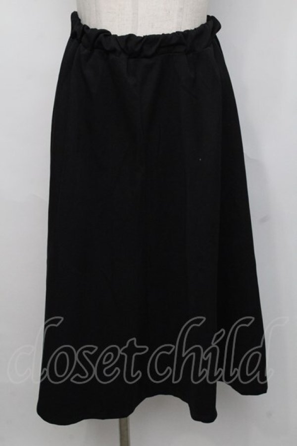 画像1: NieR Clothing / レース切り替えスカート  黒 S-24-07-31-089-PU-SK-AS-ZI (1)