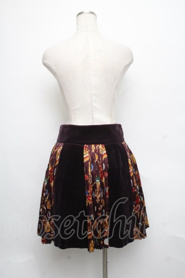 画像2: Jane Marple / ロイヤルコレクションスカート  ワイン S-24-08-24-068-JM-SK-AS-ZT067 (2)