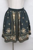 画像1: axes femme / スカーフパネル花柄スカート  グリーン S-24-08-26-084-AX-SK-AS-ZI (1)