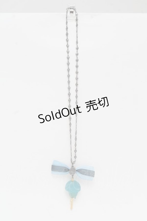 画像1: Q-pot. / イデア・シュラウドグミキャンディネックレス【ツイステッドワンダーランド】  サックス S-24-08-26-013-QP-AC-AS-ZI (1)