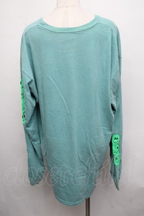 画像2: LAND by MILKBOY / LAND SMILY L/S TEE  グリーン S-24-09-03-037-MB-TO-AS-ZT254 (2)