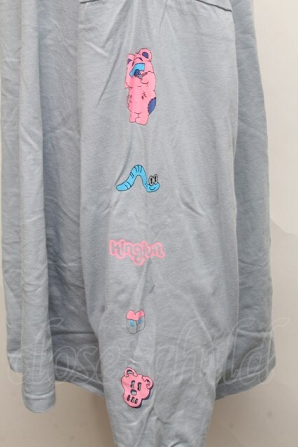 画像3: LAND by MILKBOY / KINGJUN GLAVE L.S. TEE  ブルー S-24-09-03-044-MB-TO-AS-ZT186 (3)