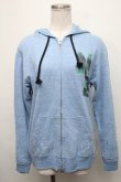 画像1: MILKBOY / ロゴptZIPパーカー  ブルー S-24-09-03-045-MB-TO-AS-ZT186 (1)