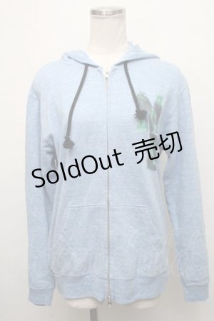 画像: MILKBOY / ロゴptZIPパーカー  ブルー S-24-09-03-045-MB-TO-AS-ZT186