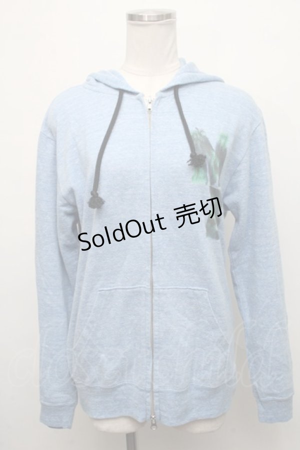 画像1: MILKBOY / ロゴptZIPパーカー  ブルー S-24-09-03-045-MB-TO-AS-ZT186 (1)