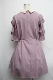 画像2: axes femme POETIQUE / リボン袖フレアワンピース  ピンク S-24-09-12-046-AX-OP-AS-ZT064 (2)