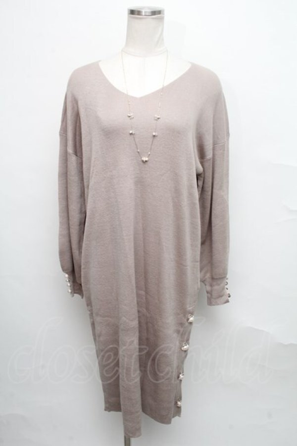 画像1: axes femme / ネックレス付ニットワンピース   S-24-09-14-039-AX-OP-AS-ZT032 (1)