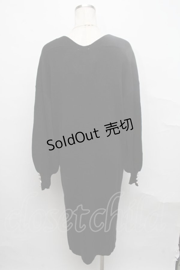 画像2: axes femme / ネックレス付ニットワンピース   S-24-09-14-041-AX-OP-AS-ZT436 (2)