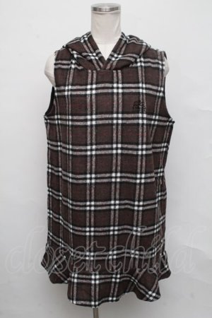画像: NieR Clothing / ノースリーブワンピース  ブラウン S-24-09-15-023-PU-TO-AS-ZT204