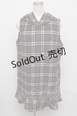 画像: NieR Clothing / ノースリーブワンピース  ブラウン S-24-09-15-023-PU-TO-AS-ZT204