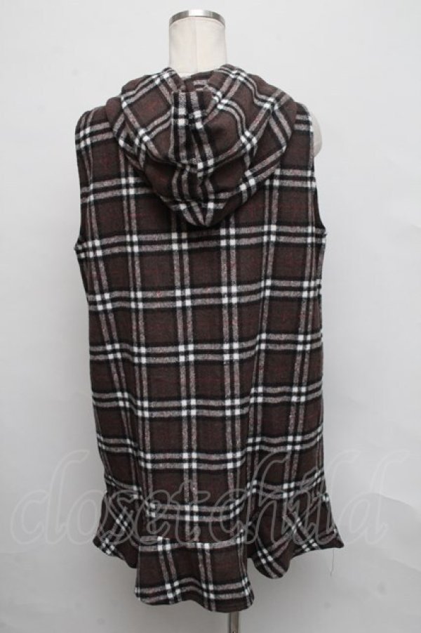 画像2: NieR Clothing / ノースリーブワンピース  ブラウン S-24-09-15-023-PU-TO-AS-ZT204 (2)