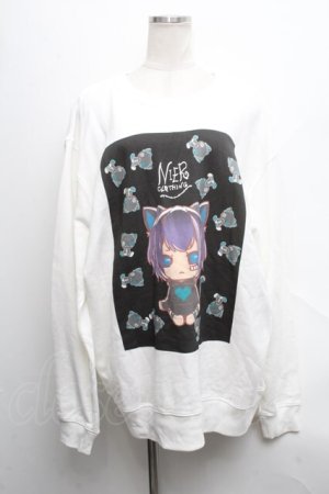 画像: NieR Clothing / 擬人化シエルトレーナー  白 S-24-09-18-010-PU-TO-AS-ZT217