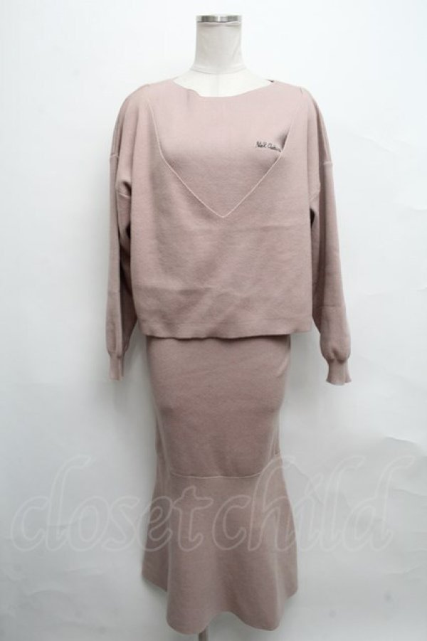 画像1: NieR Clothing / ニットトップス＆ワンピース  ピンク S-24-09-18-033-PU-OP-AS-ZT214 (1)