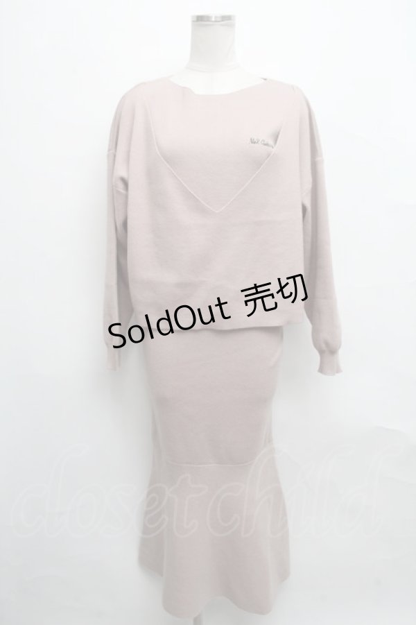 画像1: NieR Clothing / ニットトップス＆ワンピース  ピンク S-24-09-18-033-PU-OP-AS-ZT214 (1)