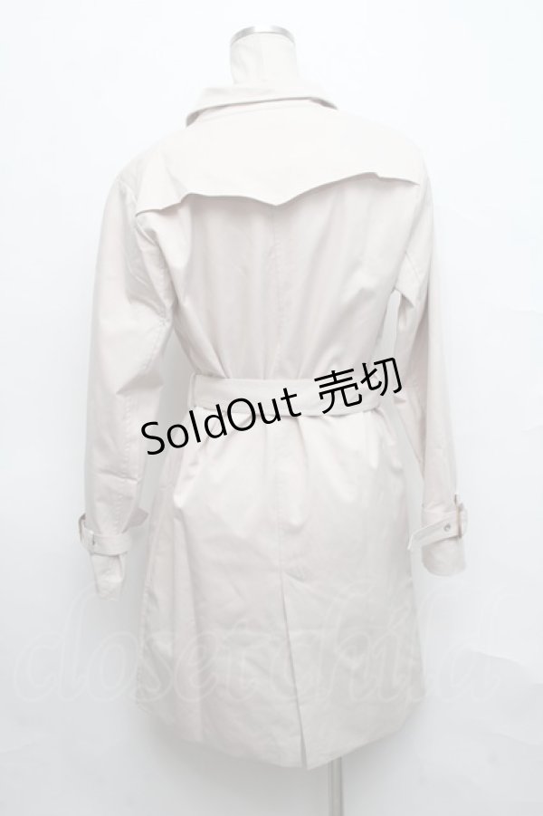 画像2: 【SALE】NieR CLOTHING / トレンチコート  ベージュ S-24-09-18-037-PU-CO-AS-ZTC053 (2)