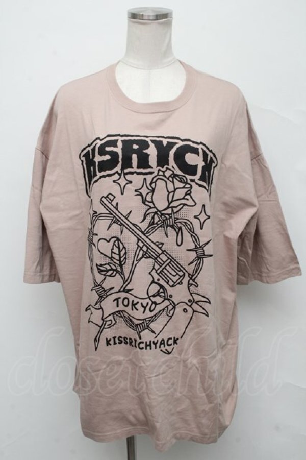 画像1: KRY CLOTHING / 「木綿のハンカチ」Tシャツ  ベージュ S-24-09-19-020-EL-TS-HR-ZT364 (1)