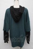 画像2: NieR Clothing / ロゴ刺繍パーカー  グリーン S-24-09-19-029-PU-TO-AS-ZT183 (2)