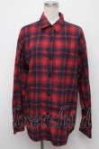 画像1: NieR Clothing / タータンチェックシャツ  赤 S-24-09-19-034-PU-TO-HR-ZT229 (1)