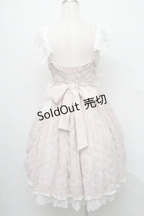 画像2: BABY,THE STARS SHINE BRIGHT / はるちゃんの願いを紡ぐFlower embroideryジャンパースカート  ピンク S-24-09-25-052-BA-OP-AS-ZS (2)