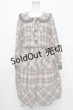 画像: Angelic Pretty /図書館ワンピース  ベージュ S-24-09-25-039-AP-OP-UT-ZT425