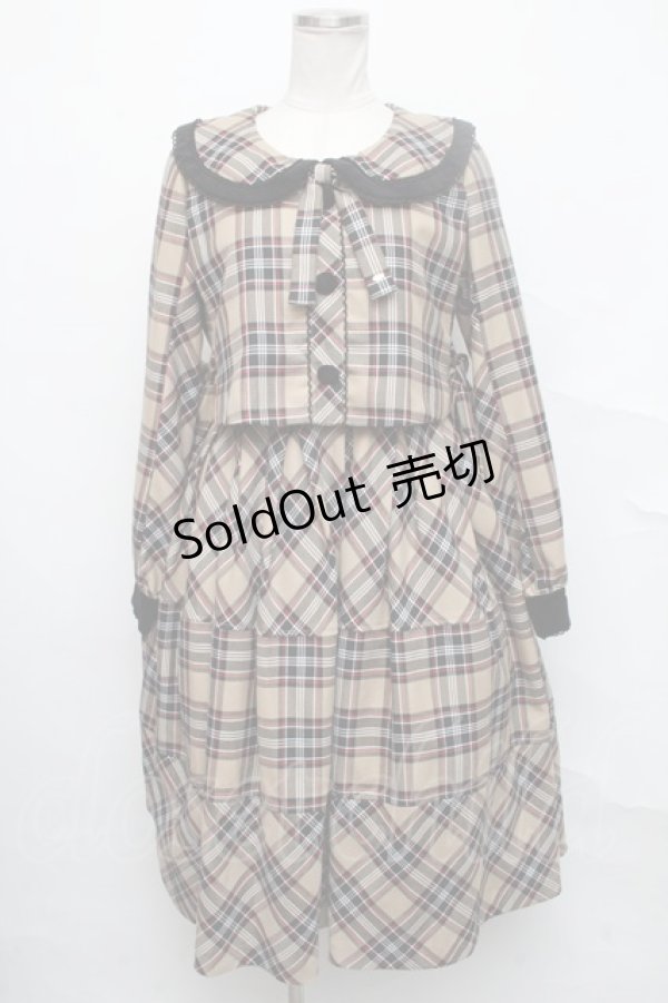 画像1: Angelic Pretty /図書館ワンピース  ベージュ S-24-09-25-039-AP-OP-UT-ZT425 (1)