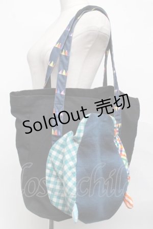 画像: 【SALE】西麻布サーカス団 / トートバッグ  黒 S-24-09-26-020-HN-BG-AS-ZTK013