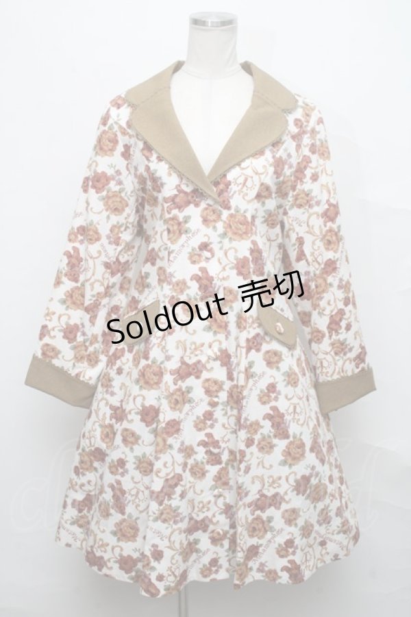 画像1: metamorphose / ゴブラン風くまちゃんコートワンピース  オフ S-24-09-29-011-ME-CO-AS-ZS (1)