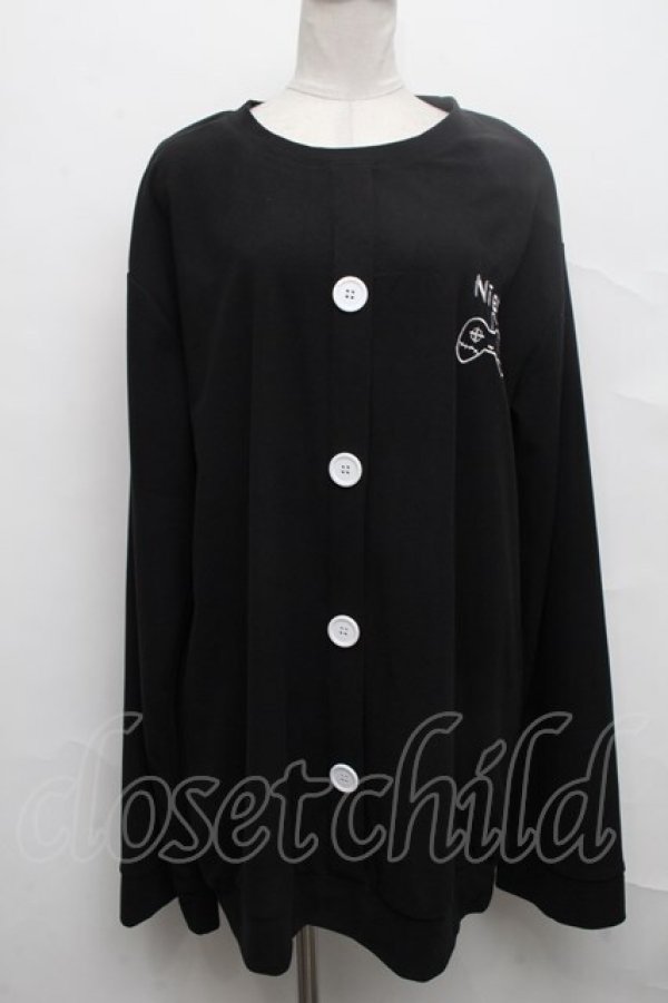 画像1: NieR Clothing / 刺繍カーディガン風プルオーバー   S-24-10-01-055-PU-TO-HR-ZT218 (1)